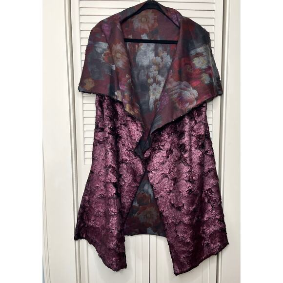 Igor Dobranic Reversible Blackberry Faux-Fur Lined Gilet - Loose Structure - Picture 5 of 8